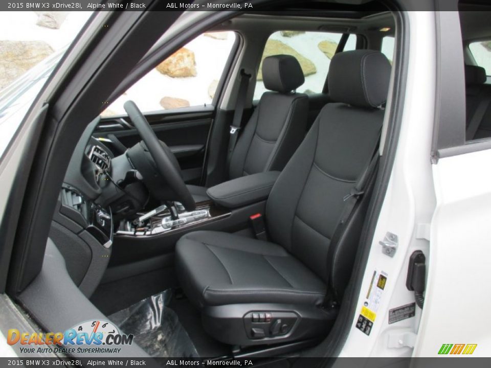 2015 BMW X3 xDrive28i Alpine White / Black Photo #13