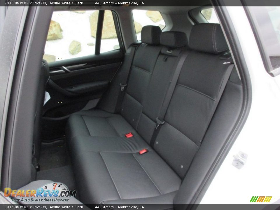 2015 BMW X3 xDrive28i Alpine White / Black Photo #14