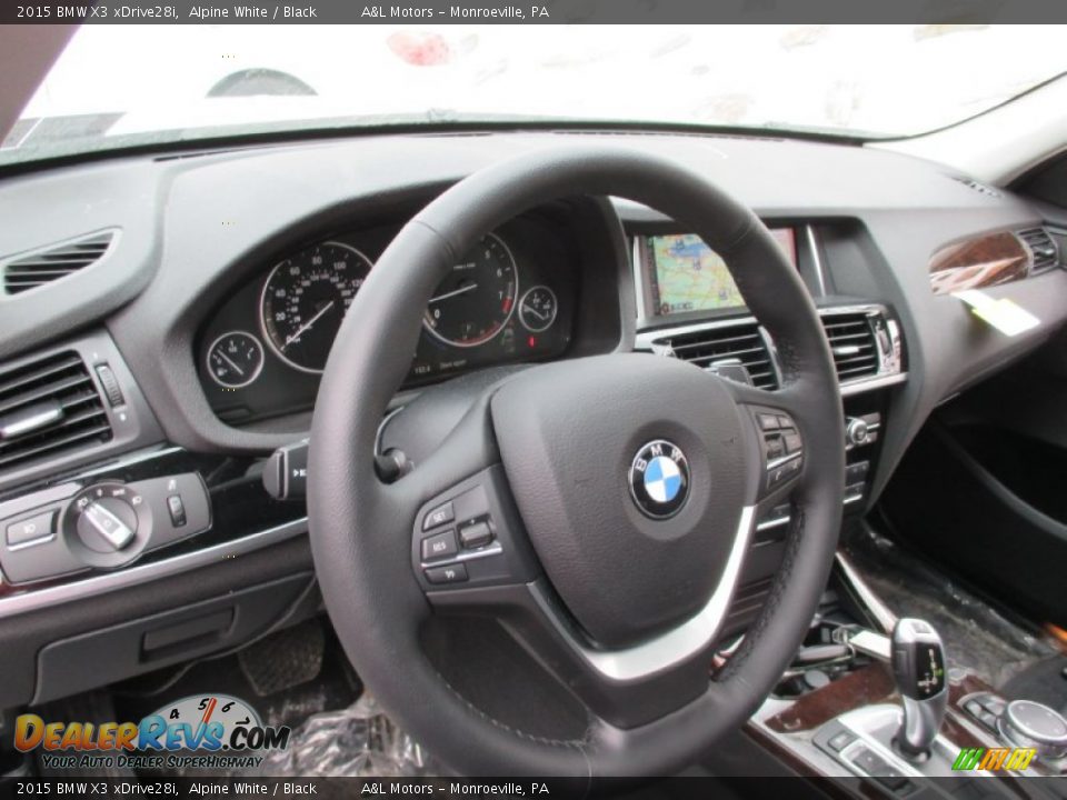 2015 BMW X3 xDrive28i Alpine White / Black Photo #15