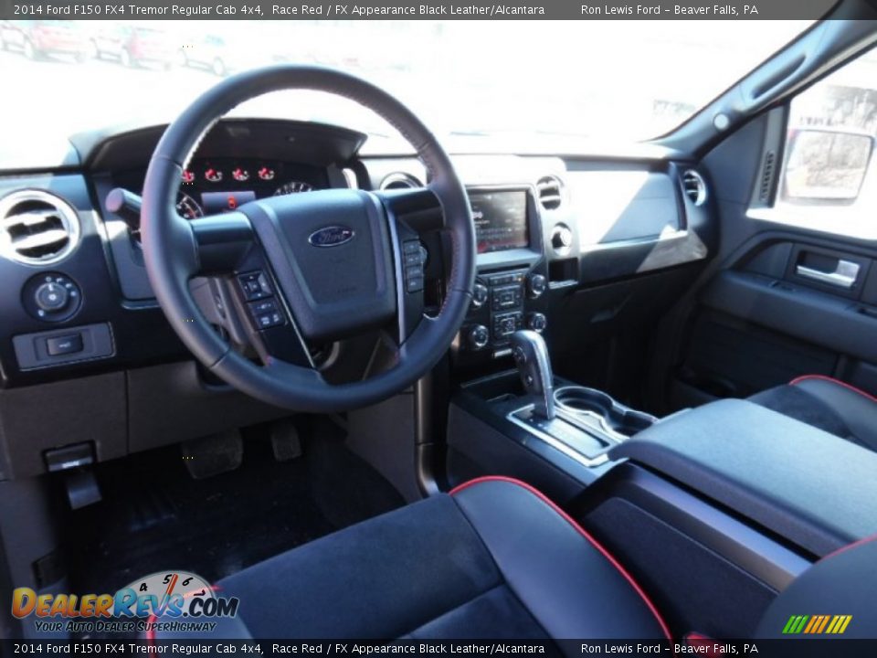 FX Appearance Black Leather/Alcantara Interior - 2014 Ford F150 FX4 Tremor Regular Cab 4x4 Photo #17