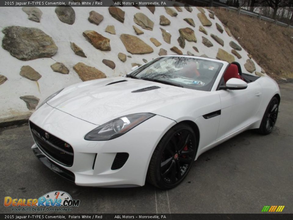 Front 3/4 View of 2015 Jaguar F-TYPE S Convertible Photo #9