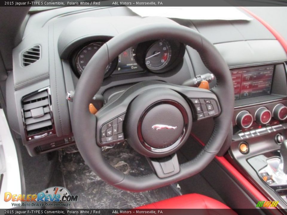 2015 Jaguar F-TYPE S Convertible Steering Wheel Photo #15