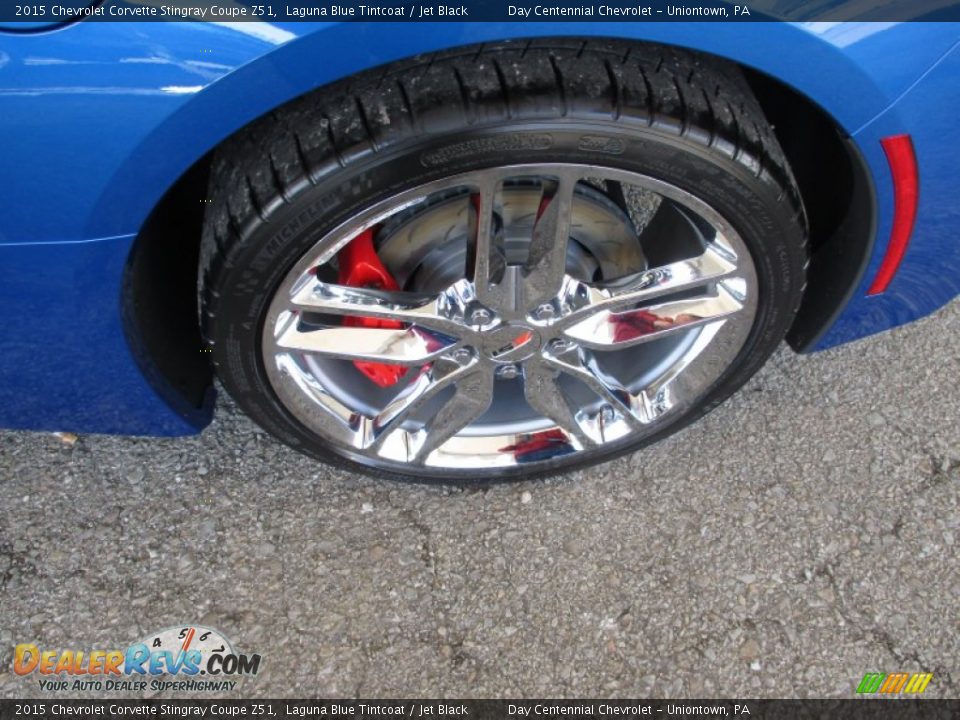 2015 Chevrolet Corvette Stingray Coupe Z51 Laguna Blue Tintcoat / Jet Black Photo #3