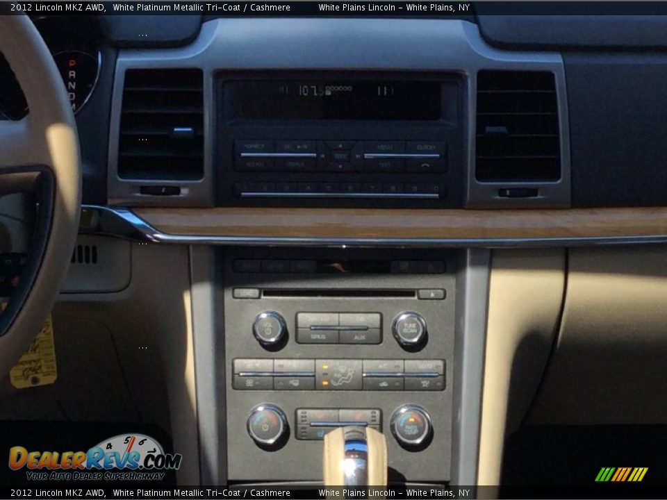 2012 Lincoln MKZ AWD White Platinum Metallic Tri-Coat / Cashmere Photo #18