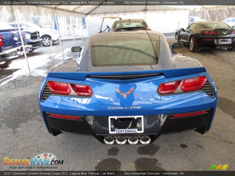 2015 Chevrolet Corvette Stingray Coupe Z51 Laguna Blue Tintcoat / Jet Black Photo #5