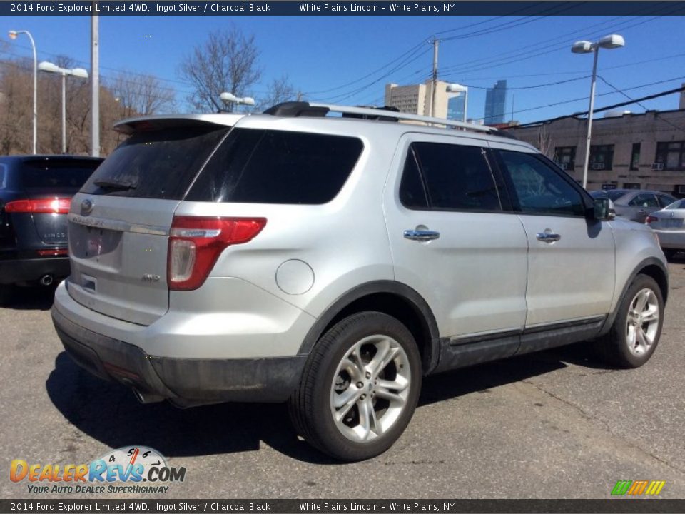 2014 Ford Explorer Limited 4WD Ingot Silver / Charcoal Black Photo #4