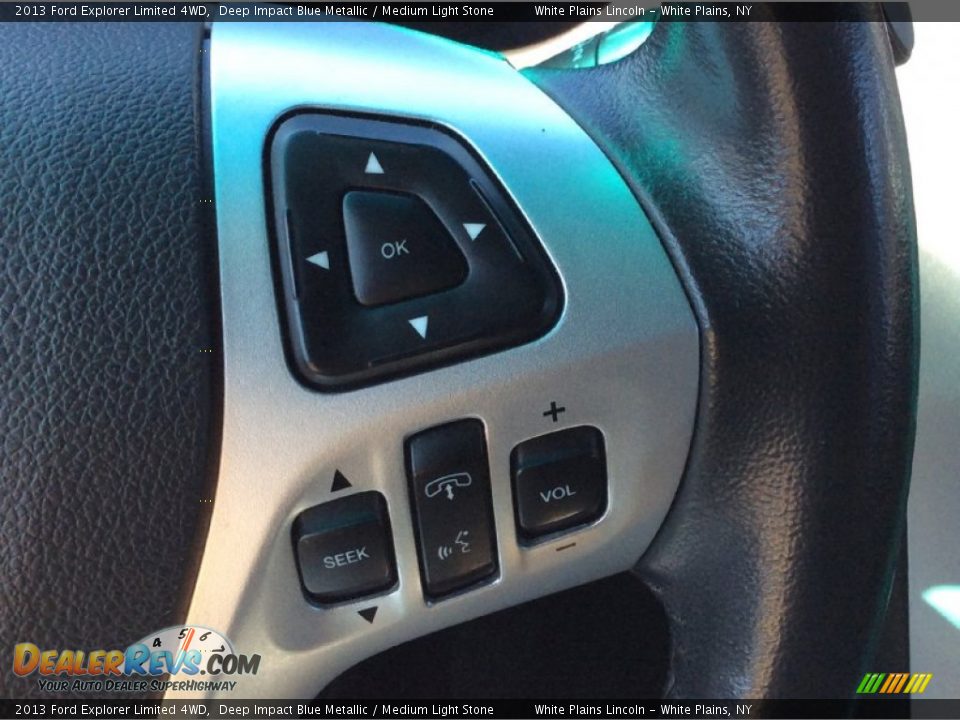 2013 Ford Explorer Limited 4WD Deep Impact Blue Metallic / Medium Light Stone Photo #16