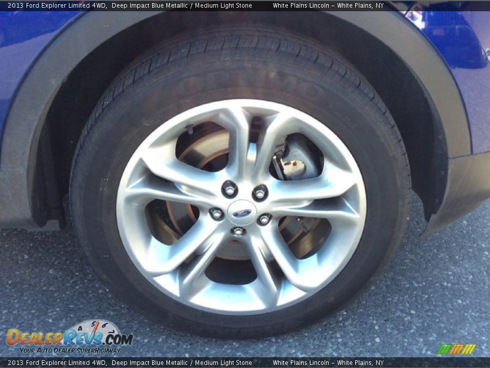 2013 Ford Explorer Limited 4WD Deep Impact Blue Metallic / Medium Light Stone Photo #27