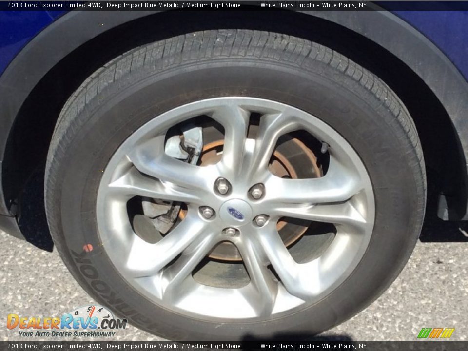 2013 Ford Explorer Limited 4WD Deep Impact Blue Metallic / Medium Light Stone Photo #28