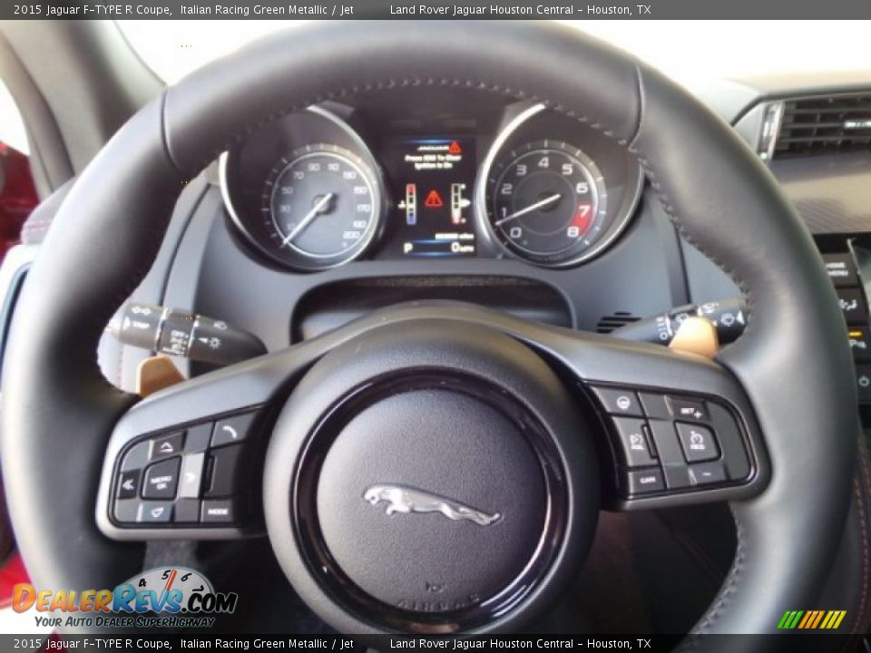 2015 Jaguar F-TYPE R Coupe Steering Wheel Photo #14