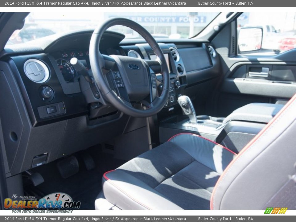 2014 Ford F150 FX4 Tremor Regular Cab 4x4 Ingot Silver / FX Appearance Black Leather/Alcantara Photo #6