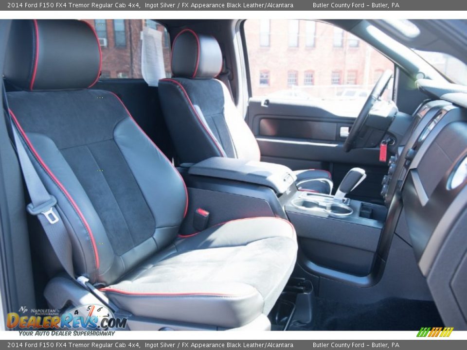 2014 Ford F150 FX4 Tremor Regular Cab 4x4 Ingot Silver / FX Appearance Black Leather/Alcantara Photo #8