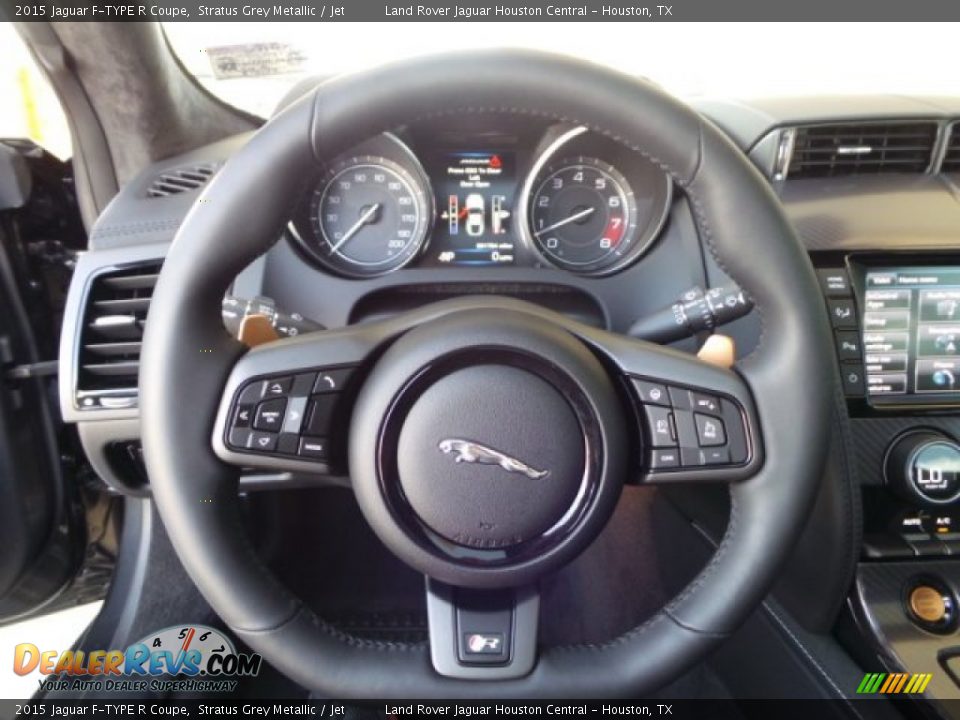 2015 Jaguar F-TYPE R Coupe Steering Wheel Photo #11