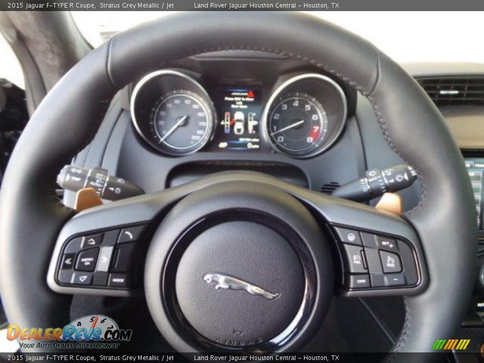 2015 Jaguar F-TYPE R Coupe Steering Wheel Photo #12