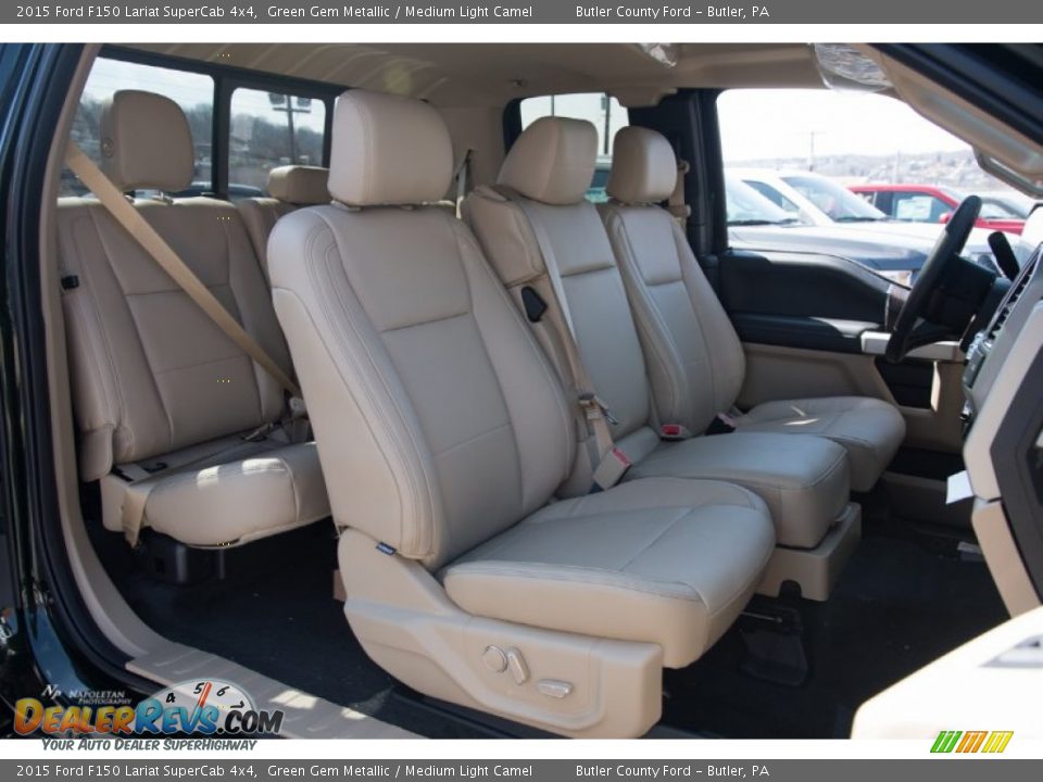 Front Seat of 2015 Ford F150 Lariat SuperCab 4x4 Photo #14
