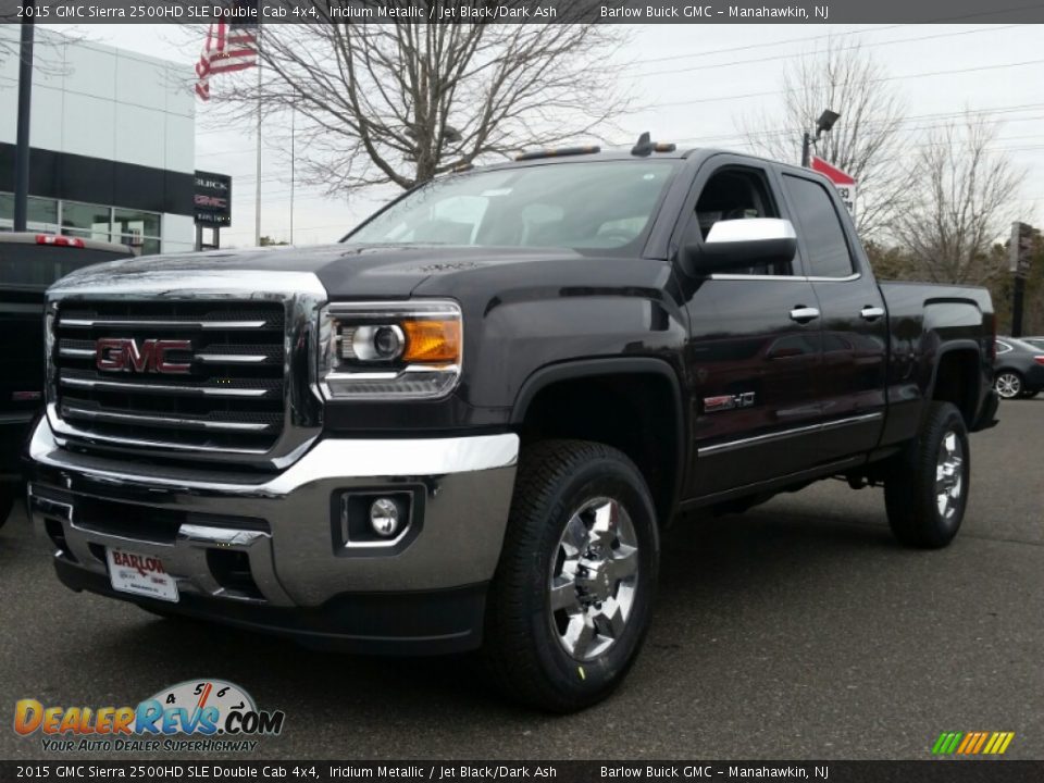 2015 GMC Sierra 2500HD SLE Double Cab 4x4 Iridium Metallic / Jet Black/Dark Ash Photo #1