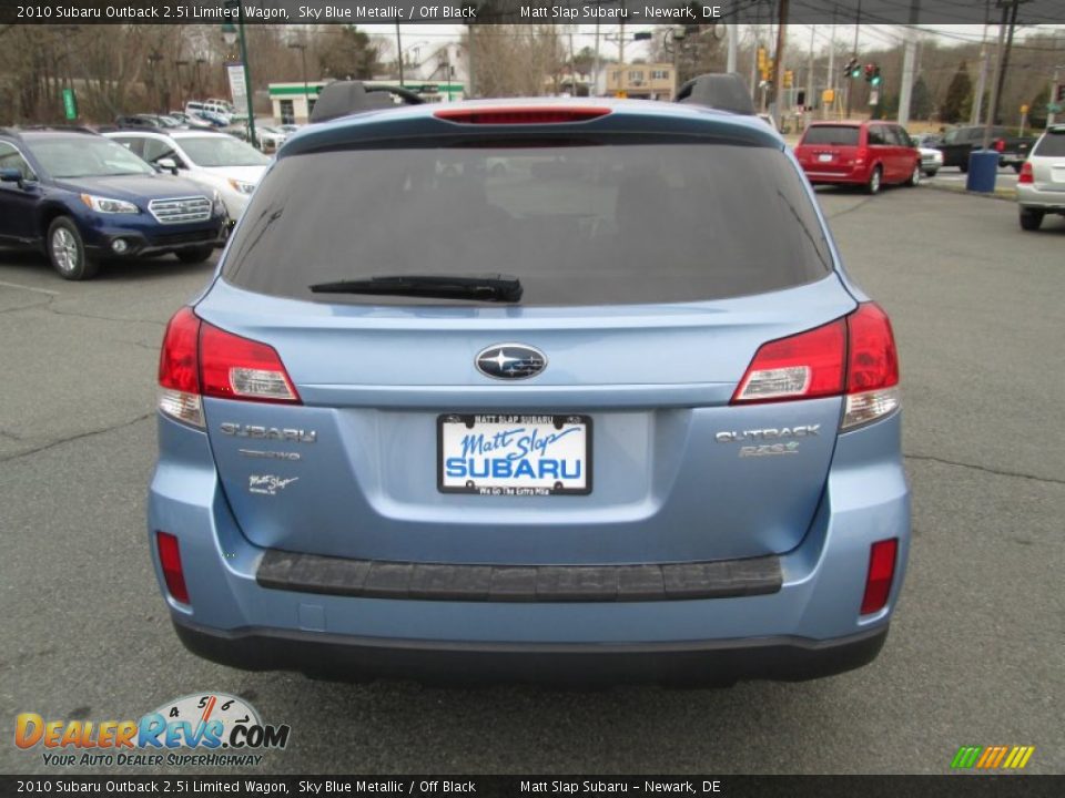 2010 Subaru Outback 2.5i Limited Wagon Sky Blue Metallic / Off Black Photo #7