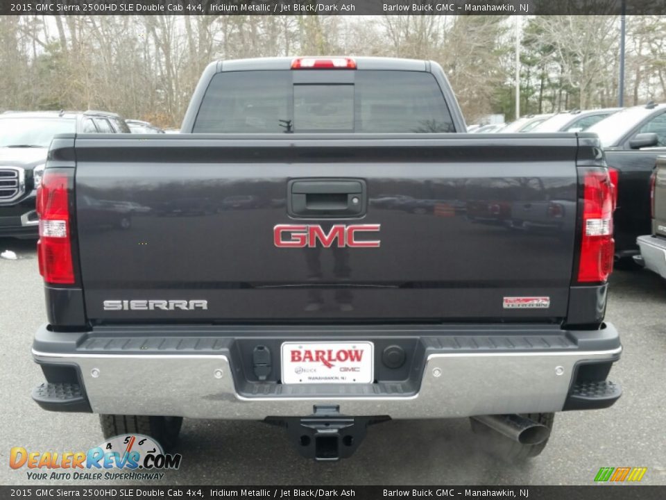 2015 GMC Sierra 2500HD SLE Double Cab 4x4 Iridium Metallic / Jet Black/Dark Ash Photo #5