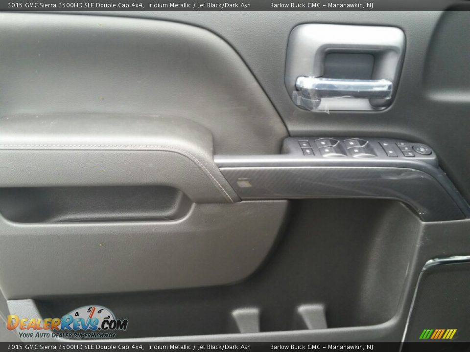 2015 GMC Sierra 2500HD SLE Double Cab 4x4 Iridium Metallic / Jet Black/Dark Ash Photo #8