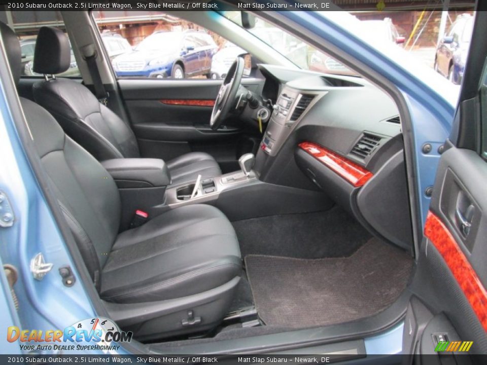 2010 Subaru Outback 2.5i Limited Wagon Sky Blue Metallic / Off Black Photo #17