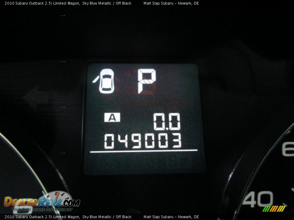 2010 Subaru Outback 2.5i Limited Wagon Sky Blue Metallic / Off Black Photo #28