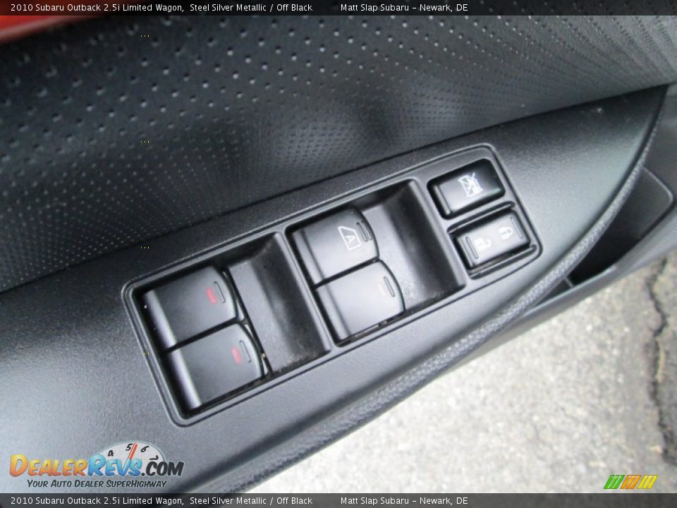 2010 Subaru Outback 2.5i Limited Wagon Steel Silver Metallic / Off Black Photo #13