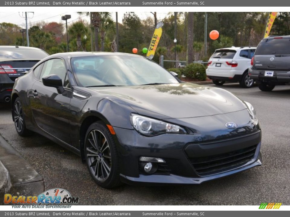 2013 Subaru BRZ Limited Dark Grey Metallic / Black Leather/Alcantara Photo #1