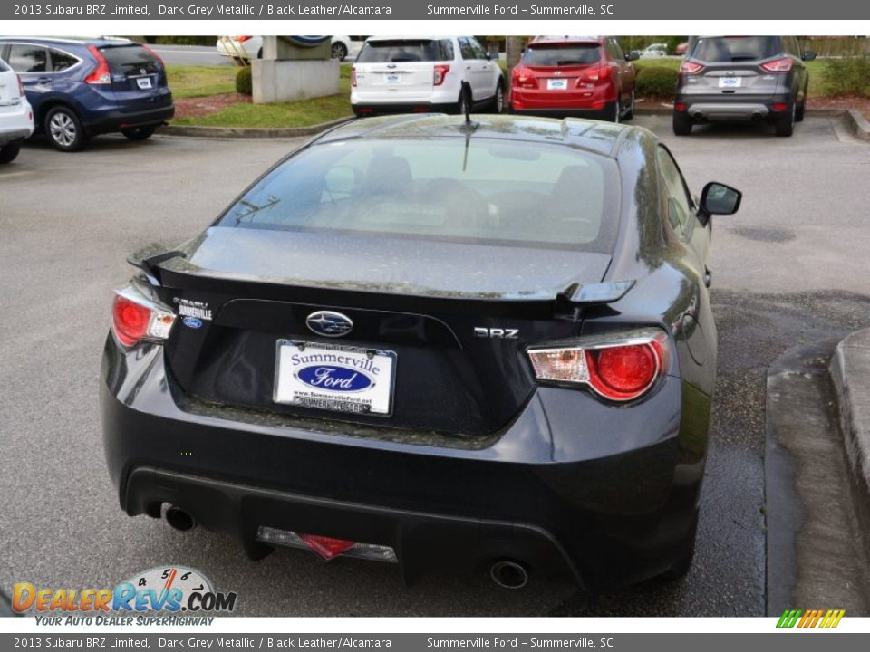 2013 Subaru BRZ Limited Dark Grey Metallic / Black Leather/Alcantara Photo #4