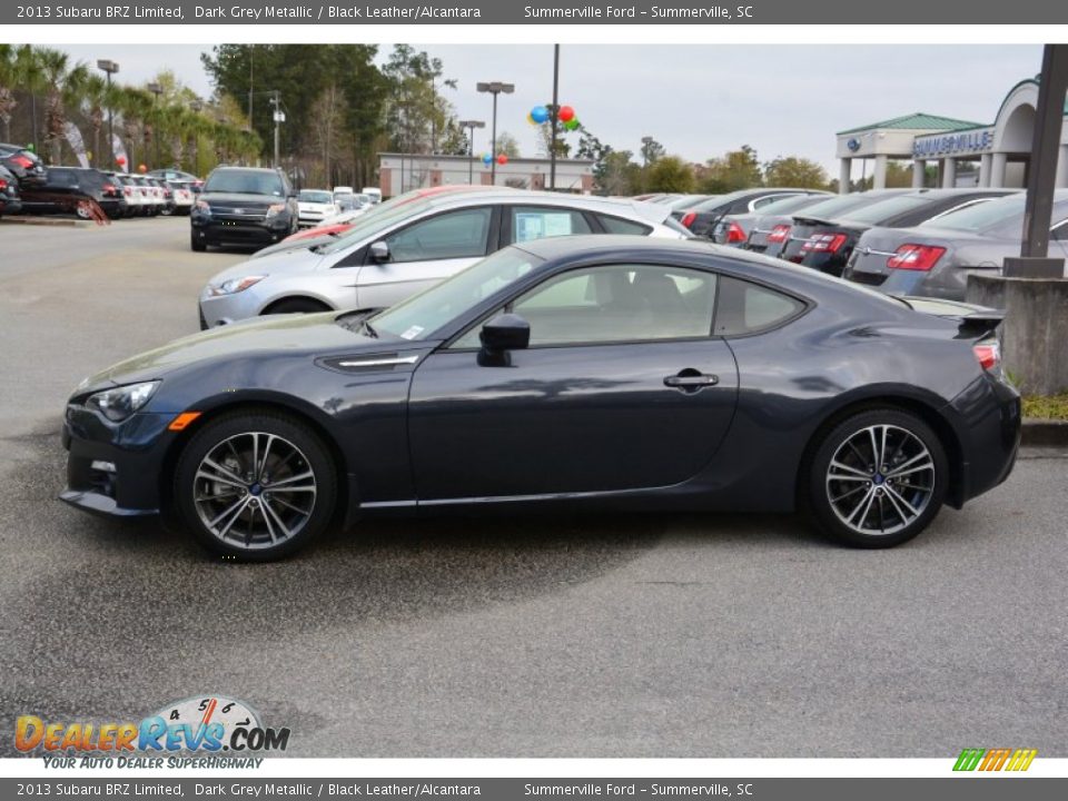 2013 Subaru BRZ Limited Dark Grey Metallic / Black Leather/Alcantara Photo #6