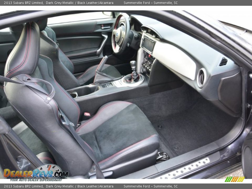 2013 Subaru BRZ Limited Dark Grey Metallic / Black Leather/Alcantara Photo #15