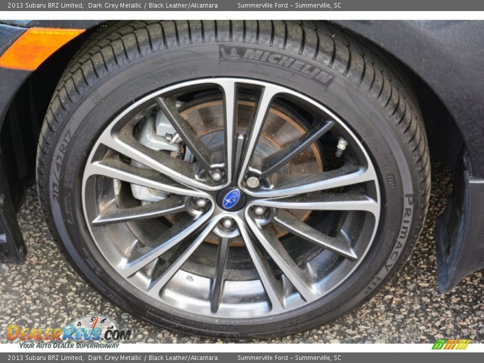 2013 Subaru BRZ Limited Dark Grey Metallic / Black Leather/Alcantara Photo #17