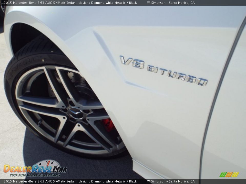 2015 Mercedes-Benz E 63 AMG S 4Matic Sedan designo Diamond White Metallic / Black Photo #19