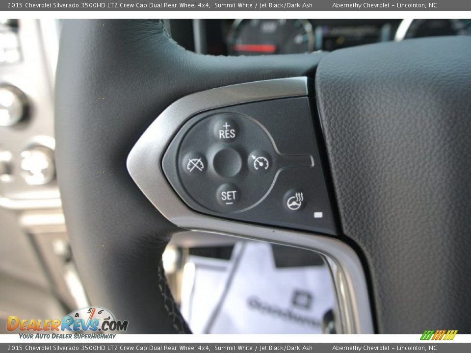 2015 Chevrolet Silverado 3500HD LTZ Crew Cab Dual Rear Wheel 4x4 Summit White / Jet Black/Dark Ash Photo #13