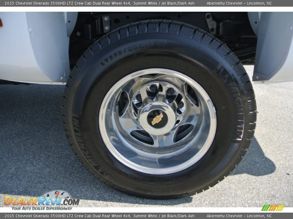 2015 Chevrolet Silverado 3500HD LTZ Crew Cab Dual Rear Wheel 4x4 Summit White / Jet Black/Dark Ash Photo #22