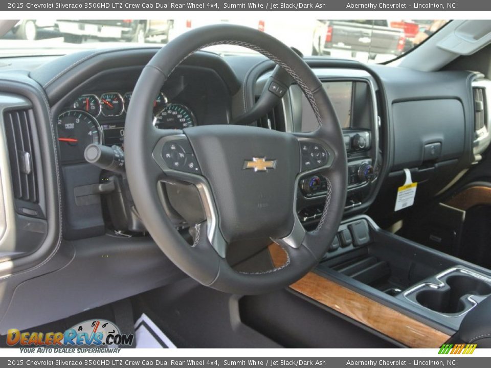 2015 Chevrolet Silverado 3500HD LTZ Crew Cab Dual Rear Wheel 4x4 Summit White / Jet Black/Dark Ash Photo #23