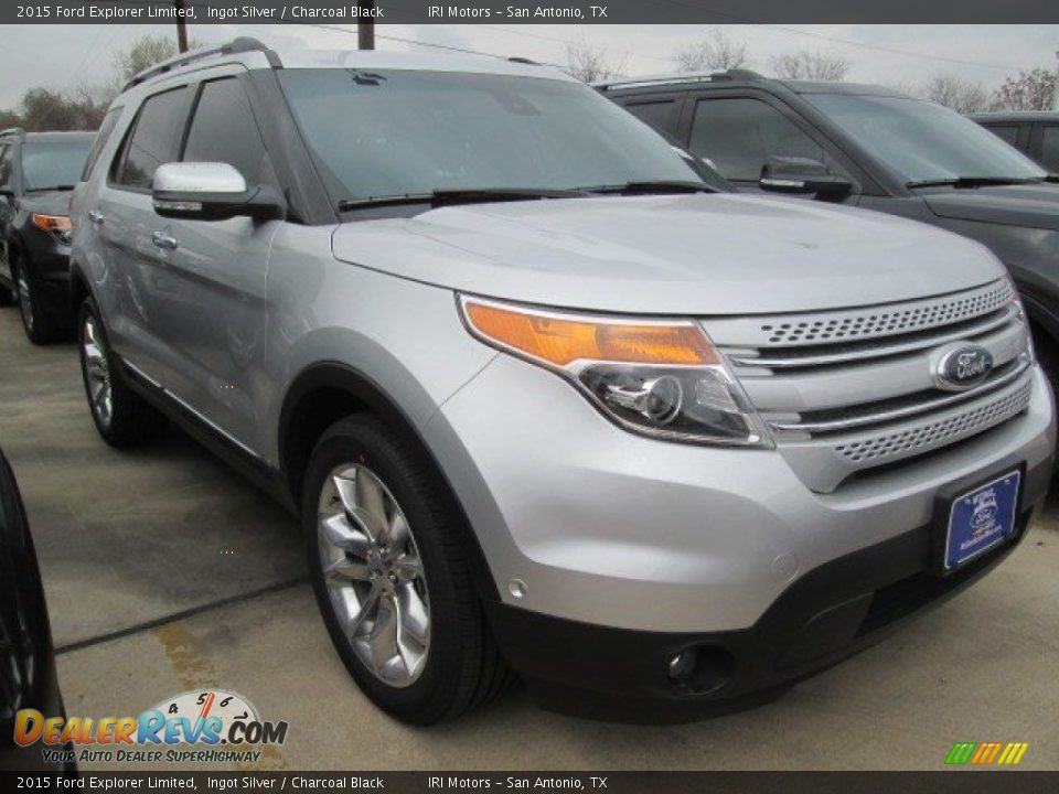 2015 Ford Explorer Limited Ingot Silver / Charcoal Black Photo #1
