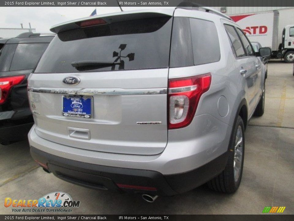 2015 Ford Explorer Limited Ingot Silver / Charcoal Black Photo #4