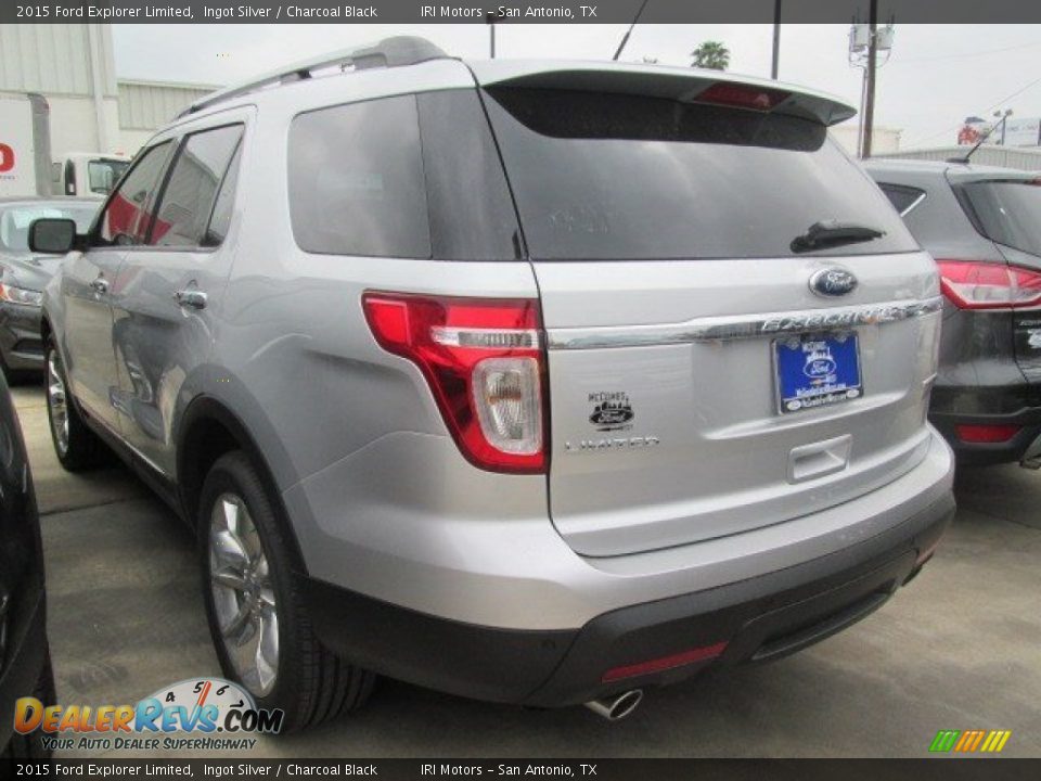 2015 Ford Explorer Limited Ingot Silver / Charcoal Black Photo #5