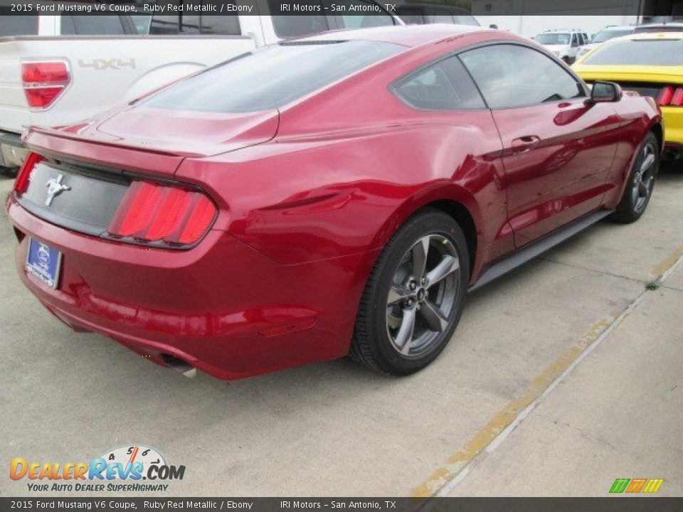 2015 Ford Mustang V6 Coupe Ruby Red Metallic / Ebony Photo #5