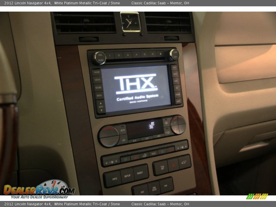 2012 Lincoln Navigator 4x4 White Platinum Metallic Tri-Coat / Stone Photo #11