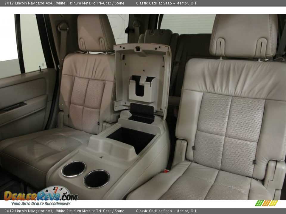 2012 Lincoln Navigator 4x4 White Platinum Metallic Tri-Coat / Stone Photo #19