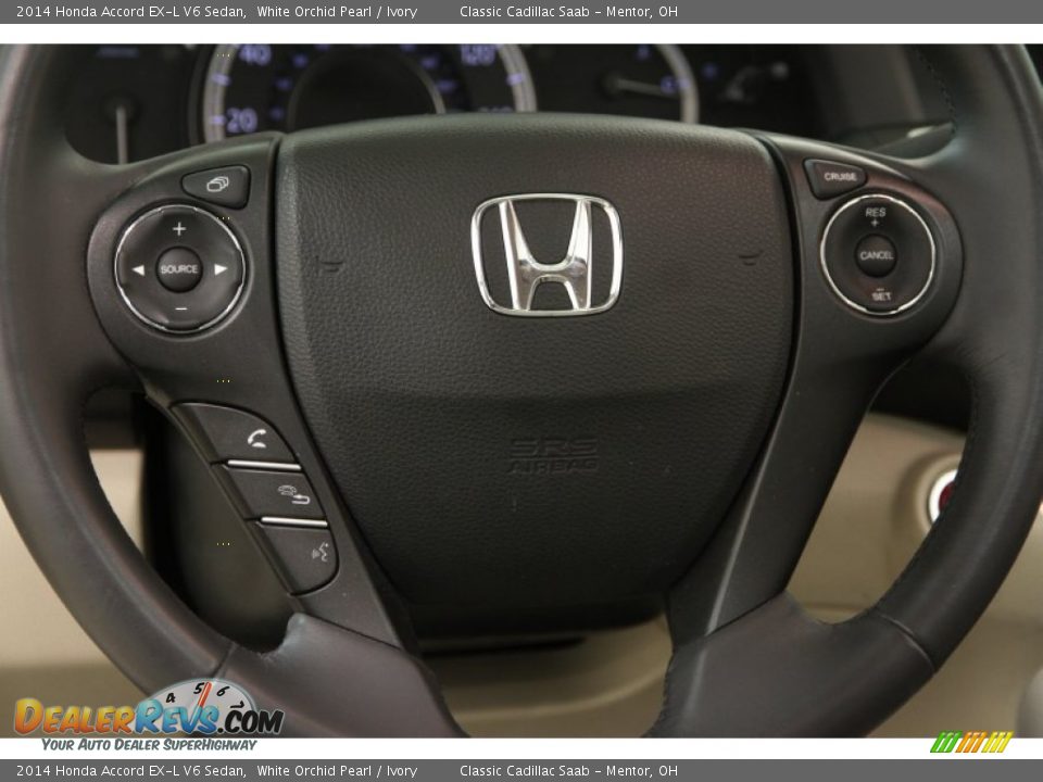 2014 Honda Accord EX-L V6 Sedan Steering Wheel Photo #7