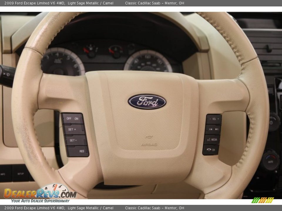 2009 Ford Escape Limited V6 4WD Steering Wheel Photo #7