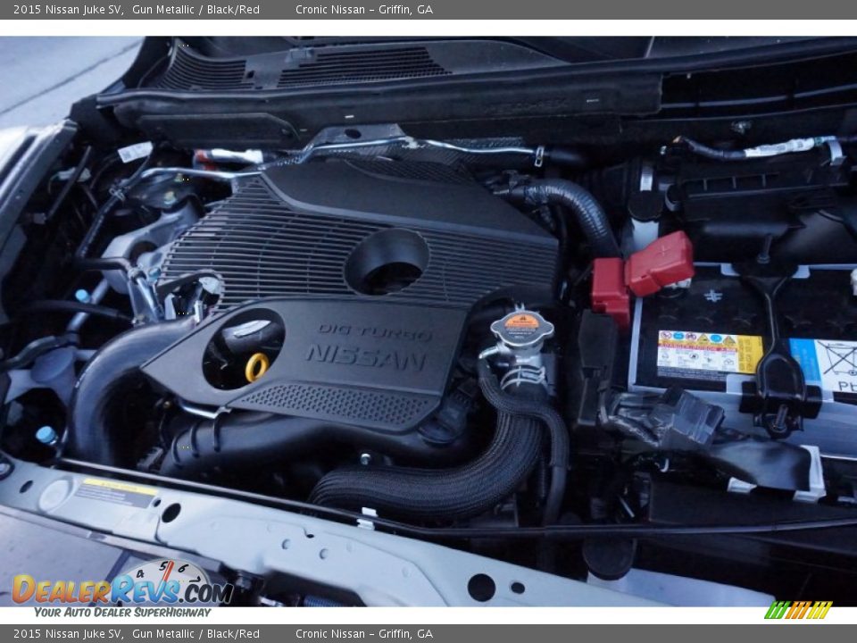 2015 Nissan Juke SV 1.6 Liter DIG Turbocharged DOHC 16-Valve CVTCS 4 Cylinder Engine Photo #12
