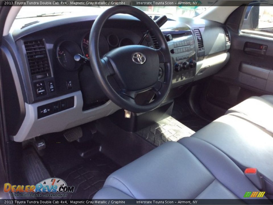 2013 Toyota Tundra Double Cab 4x4 Magnetic Gray Metallic / Graphite Photo #9