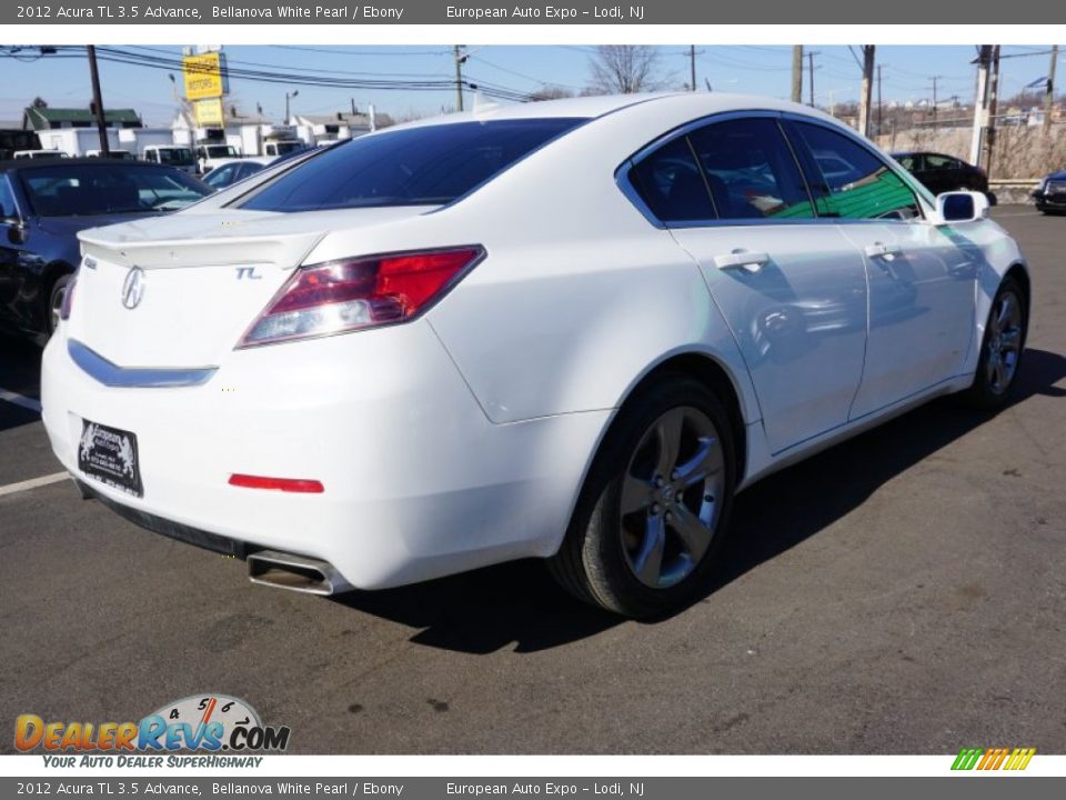 2012 Acura TL 3.5 Advance Bellanova White Pearl / Ebony Photo #3