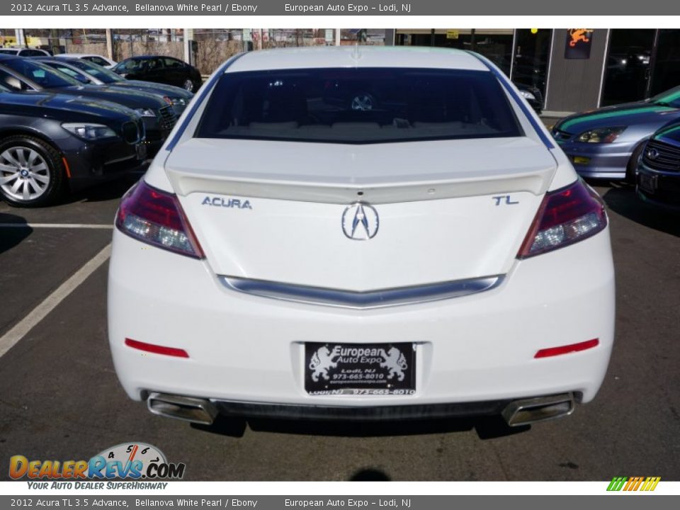 2012 Acura TL 3.5 Advance Bellanova White Pearl / Ebony Photo #15