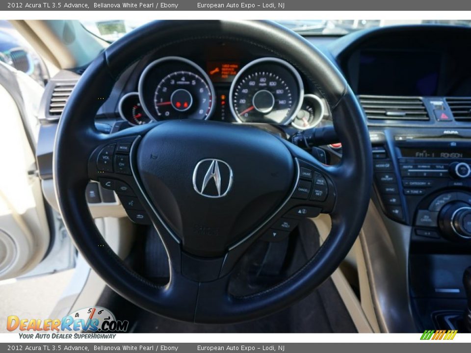 2012 Acura TL 3.5 Advance Bellanova White Pearl / Ebony Photo #24