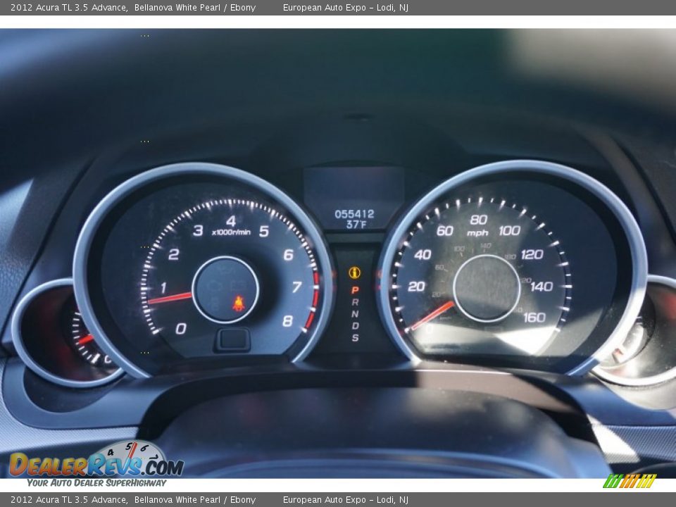 2012 Acura TL 3.5 Advance Bellanova White Pearl / Ebony Photo #28