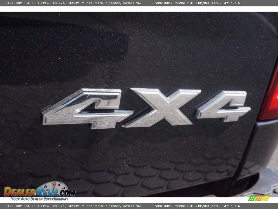2014 Ram 1500 SLT Crew Cab 4x4 Maximum Steel Metallic / Black/Diesel Gray Photo #17